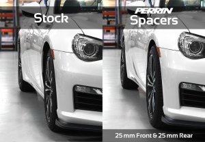 Subaru WRX Wheel Spacers (2) - Perrin Performance - 30mm 5x100 56mm CB - `02-`14